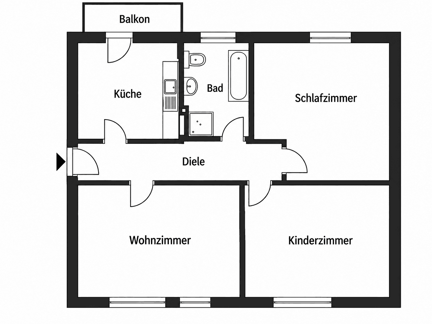 Pronájem bytu 3+1 82 m², Meziboř, Sasko-Anhaltsko Pronájem bytu 3+1 82 m², Meziboř, Sasko-Anhaltsko