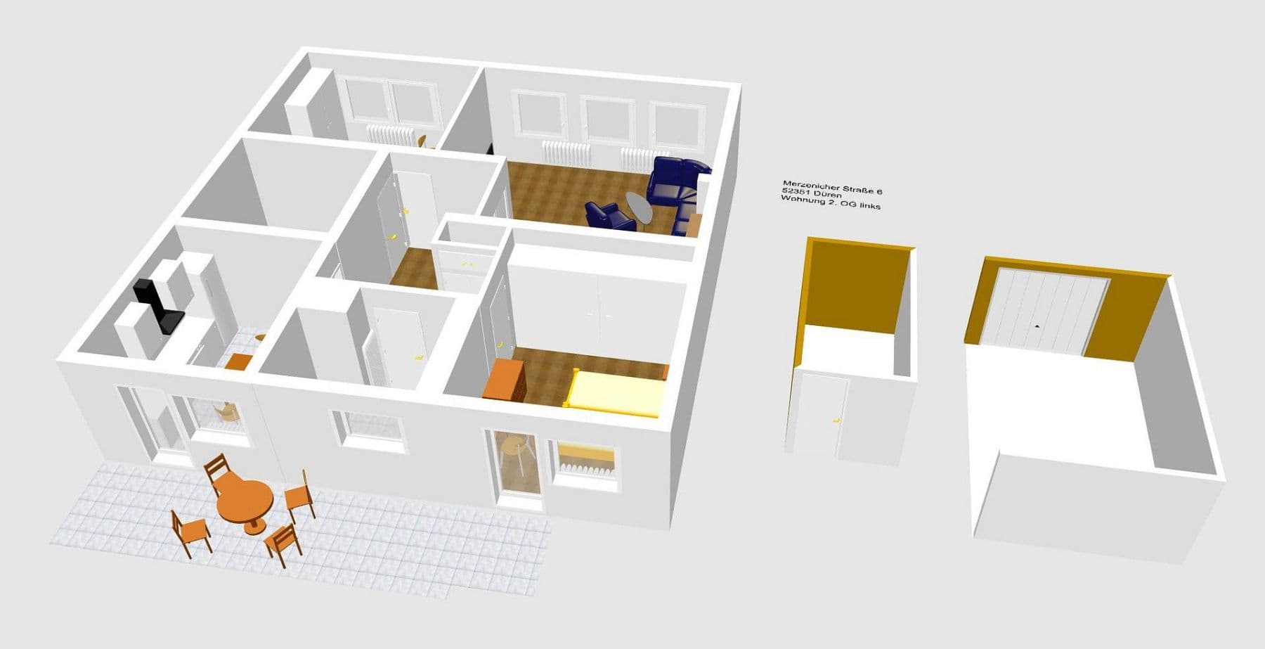 Pronájem bytu 3+1 87 m², Merzennicher Straße 6, Düren, Severní Porýní-Vestfálsko Pronájem bytu 3+1 87 m², Merzennicher Straße 6, Düren, Severní Porýní-Vestfálsko