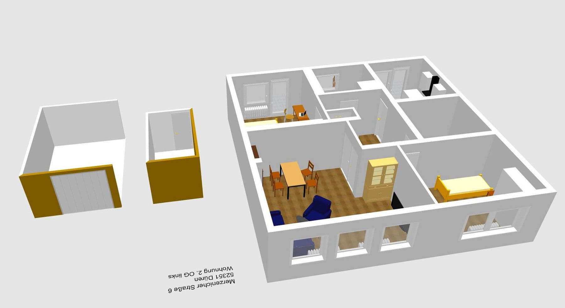 Pronájem bytu 3+1 87 m², Merzennicher Straße 6, Düren, Severní Porýní-Vestfálsko Pronájem bytu 3+1 87 m², Merzennicher Straße 6, Düren, Severní Porýní-Vestfálsko