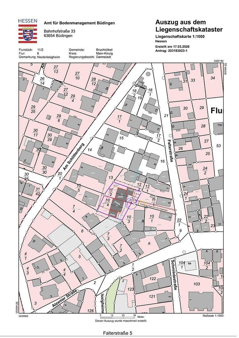Prodej pozemku 732 m², Bruchköbel, Hessen Prodej pozemku 732 m², Bruchköbel, Hessen