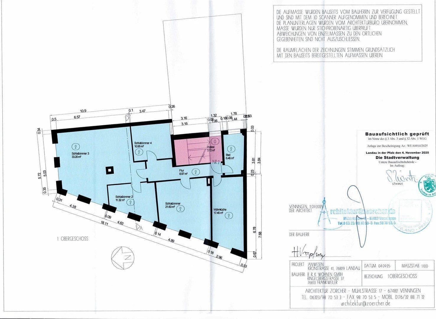 Pronájem bytu 4+1 116 m², Landau, Porýní-Falc Pronájem bytu 4+1 116 m², Landau, Porýní-Falc