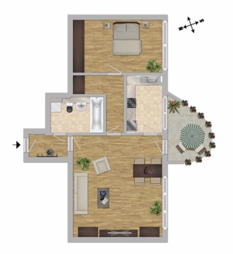 Pronájem bytu 2+1 65 m², München, Bavorsko Pronájem bytu 2+1 65 m², München, Bavorsko