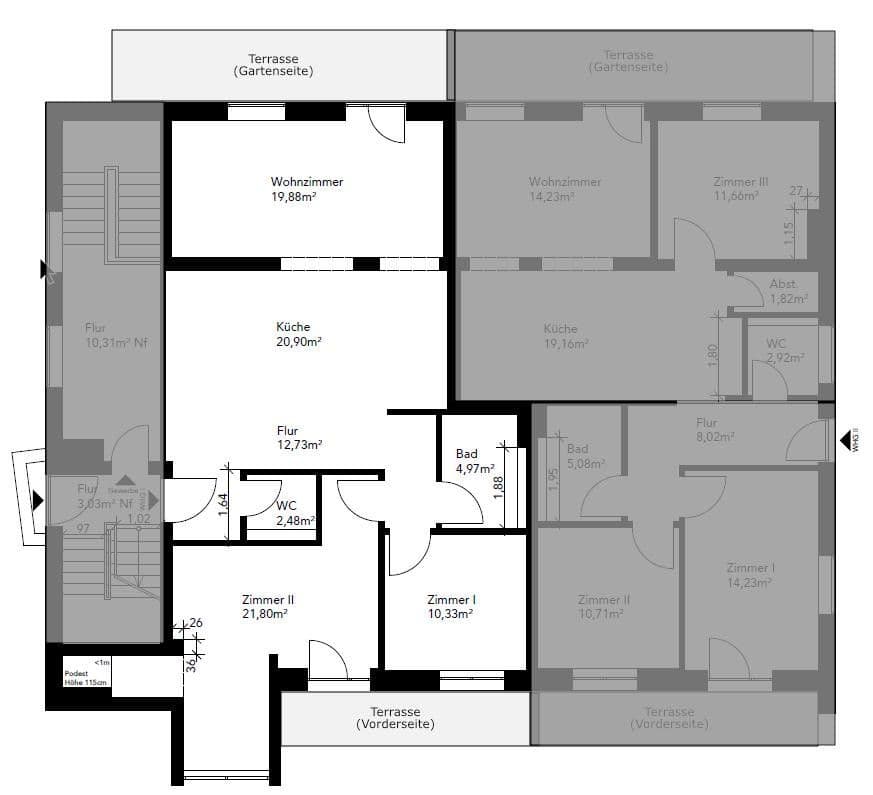 Pronájem bytu 3+1 107 m², Borsteler Chaussee 177, Hamburg, Hamburg Pronájem bytu 3+1 107 m², Borsteler Chaussee 177, Hamburg, Hamburg