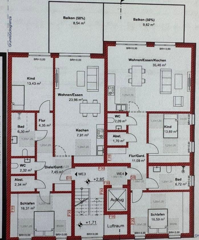 Pronájem bytu 3+1 95 m², Möllhoven 45, Essen, Severní Porýní-Vestfálsko Pronájem bytu 3+1 95 m², Möllhoven 45, Essen, Severní Porýní-Vestfálsko