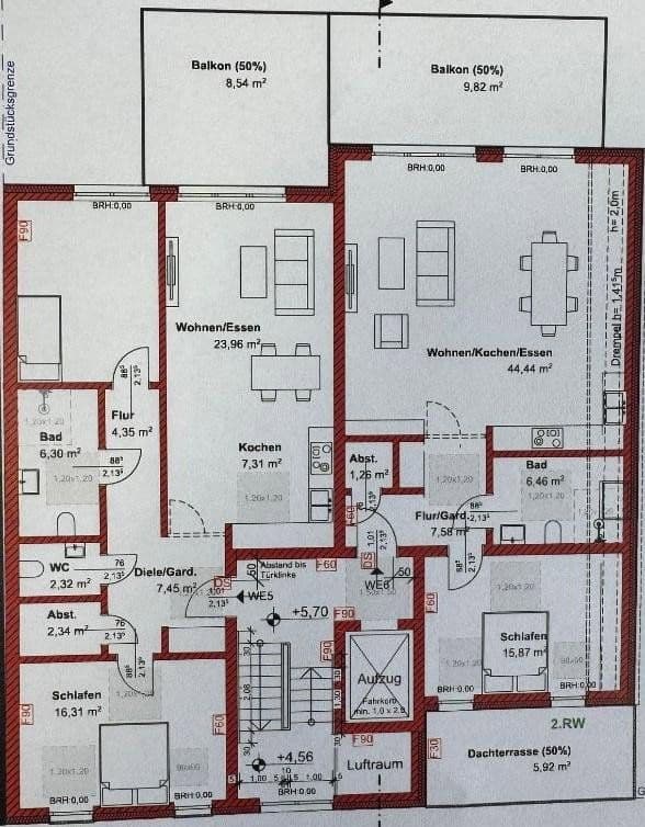 Pronájem bytu 3+1 95 m², Möllhoven 45, Essen, Severní Porýní-Vestfálsko Pronájem bytu 3+1 95 m², Möllhoven 45, Essen, Severní Porýní-Vestfálsko