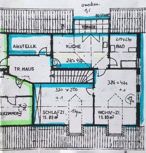 Pronájem bytu 2+1 57 m², Alpspitzstr. 16, Starnberg, Bavorsko Pronájem bytu 2+1 57 m², Alpspitzstr. 16, Starnberg, Bavorsko