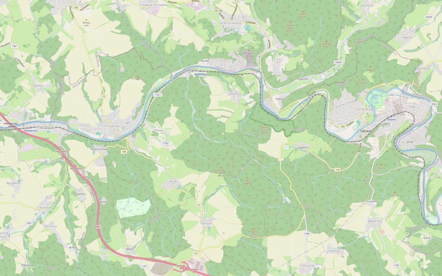 Prodej pozemku 1.559 m², Chocerady, Středočeský kraj Prodej pozemku 1.559 m², Chocerady, Středočeský kraj