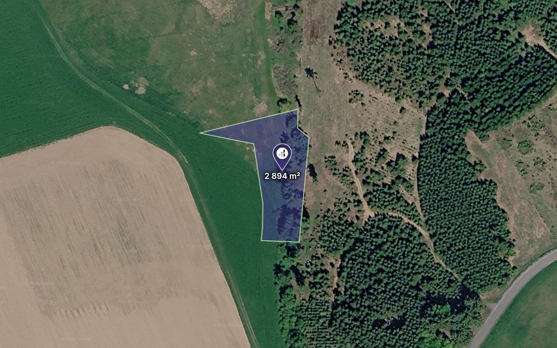 Prodej pozemku 2.894 m², Předín, Kraj Vysočina Prodej pozemku 2.894 m², Předín, Kraj Vysočina