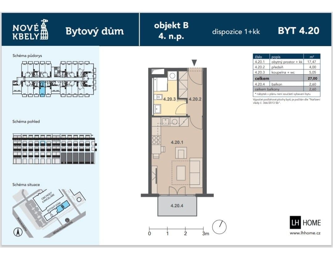 Pronájem bytu 1+kk 28 m², Mladoboleslavská, Praha, Praha Pronájem bytu 1+kk 28 m², Mladoboleslavská, Praha, Praha