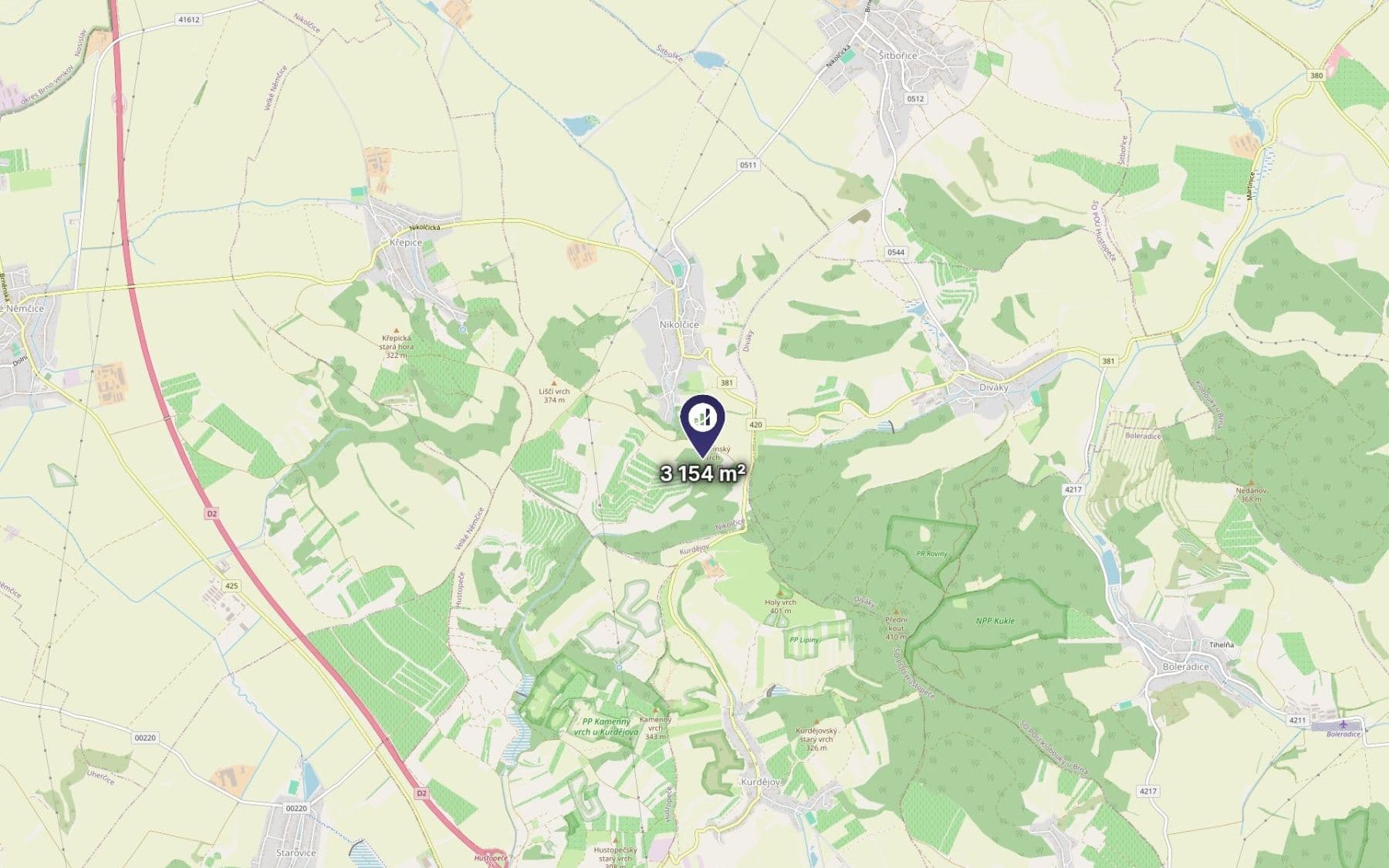Prodej pozemku 3.154 m², Nikolčice, Jihomoravský kraj Prodej pozemku 3.154 m², Nikolčice, Jihomoravský kraj
