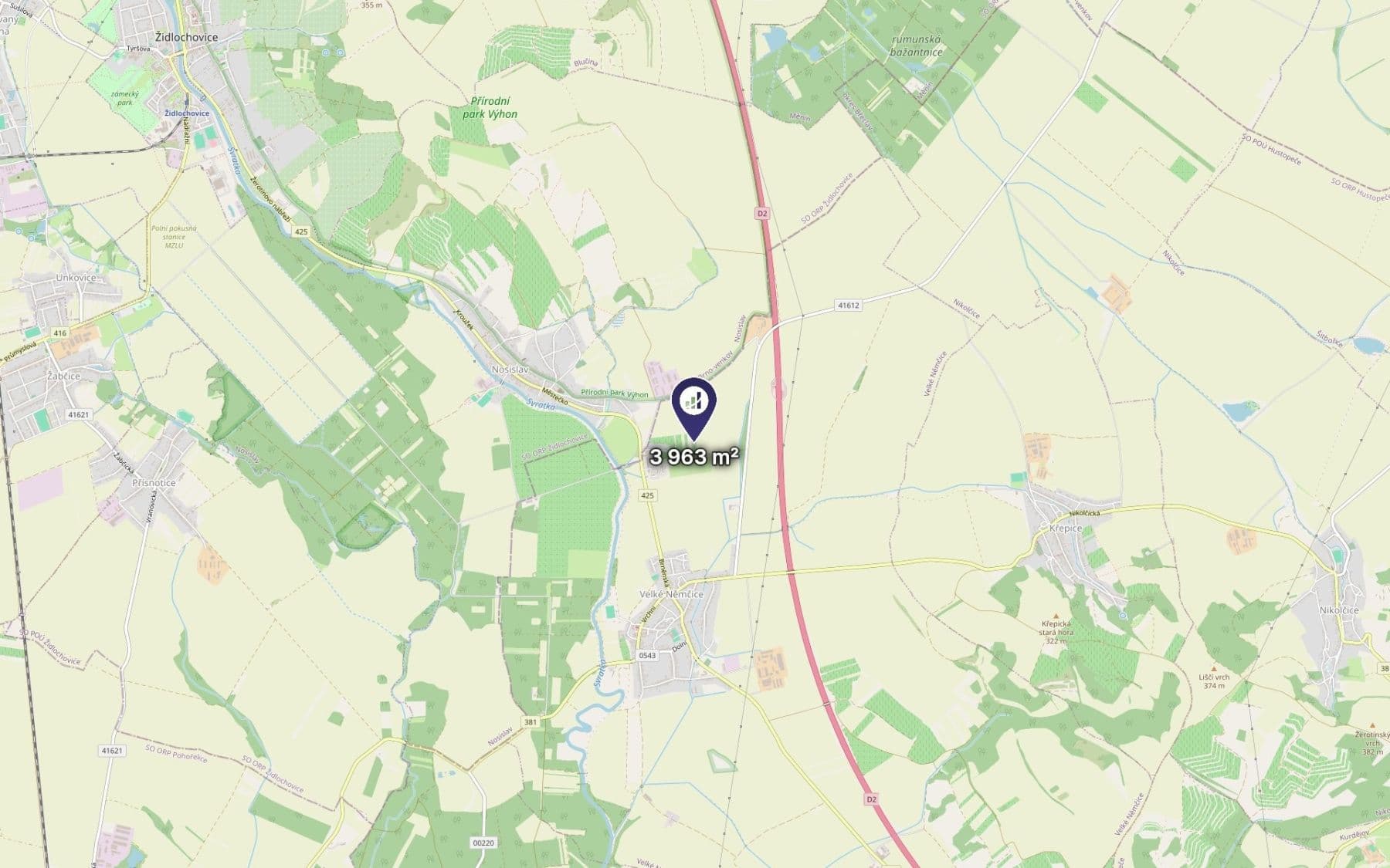 Prodej pozemku 3.963 m², Velké Němčice, Jihomoravský kraj Prodej pozemku 3.963 m², Velké Němčice, Jihomoravský kraj