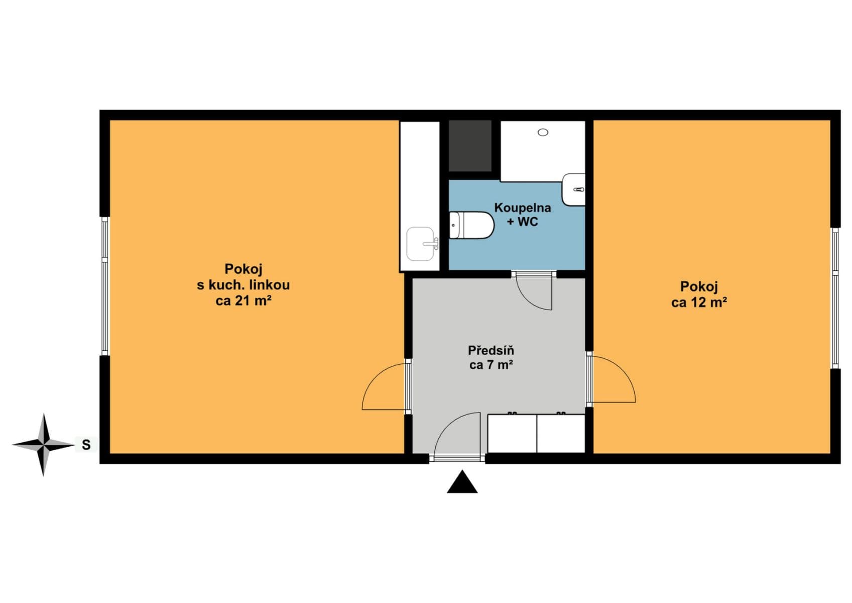 Prodej bytu 2+kk 42 m², Na Žižkově, Liberec, Liberecký kraj Prodej bytu 2+kk 42 m², Na Žižkově, Liberec, Liberecký kraj