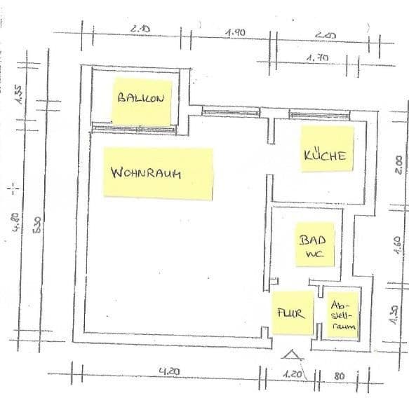 Pronájem bytu 1+1 34 m², Friedrichsruher Straße. 35, Berlin, Berlín Pronájem bytu 1+1 34 m², Friedrichsruher Straße. 35, Berlin, Berlín