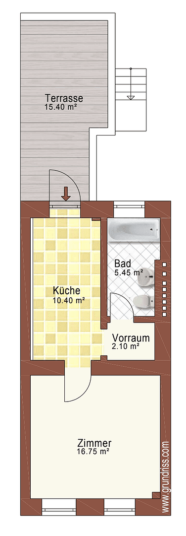 Pronájem bytu 1+1 43 m², Flutstr., Brandenburg an der Havel, Braniborsko Pronájem bytu 1+1 43 m², Flutstr., Brandenburg an der Havel, Braniborsko