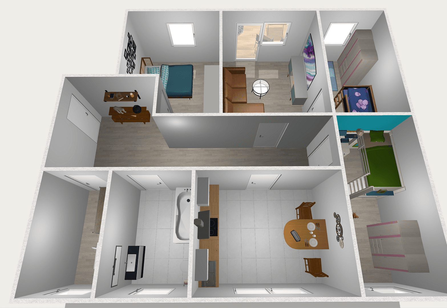 Pronájem bytu 4+1 84 m², Zum Stockbrunnen 3-5, Frohburg, Sasko Pronájem bytu 4+1 84 m², Zum Stockbrunnen 3-5, Frohburg, Sasko