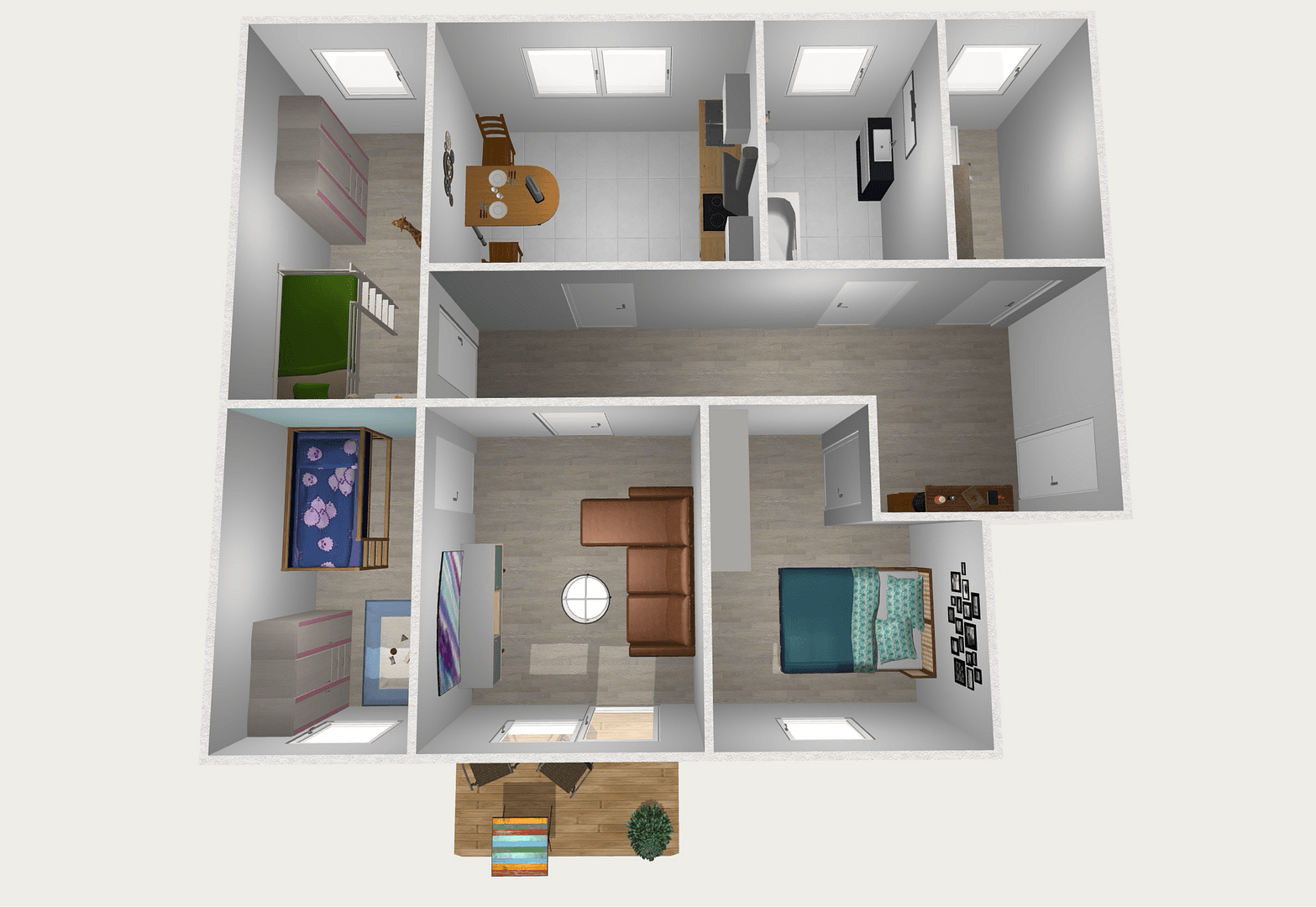 Pronájem bytu 4+1 84 m², Zum Stockbrunnen 3-5, Frohburg, Sasko Pronájem bytu 4+1 84 m², Zum Stockbrunnen 3-5, Frohburg, Sasko