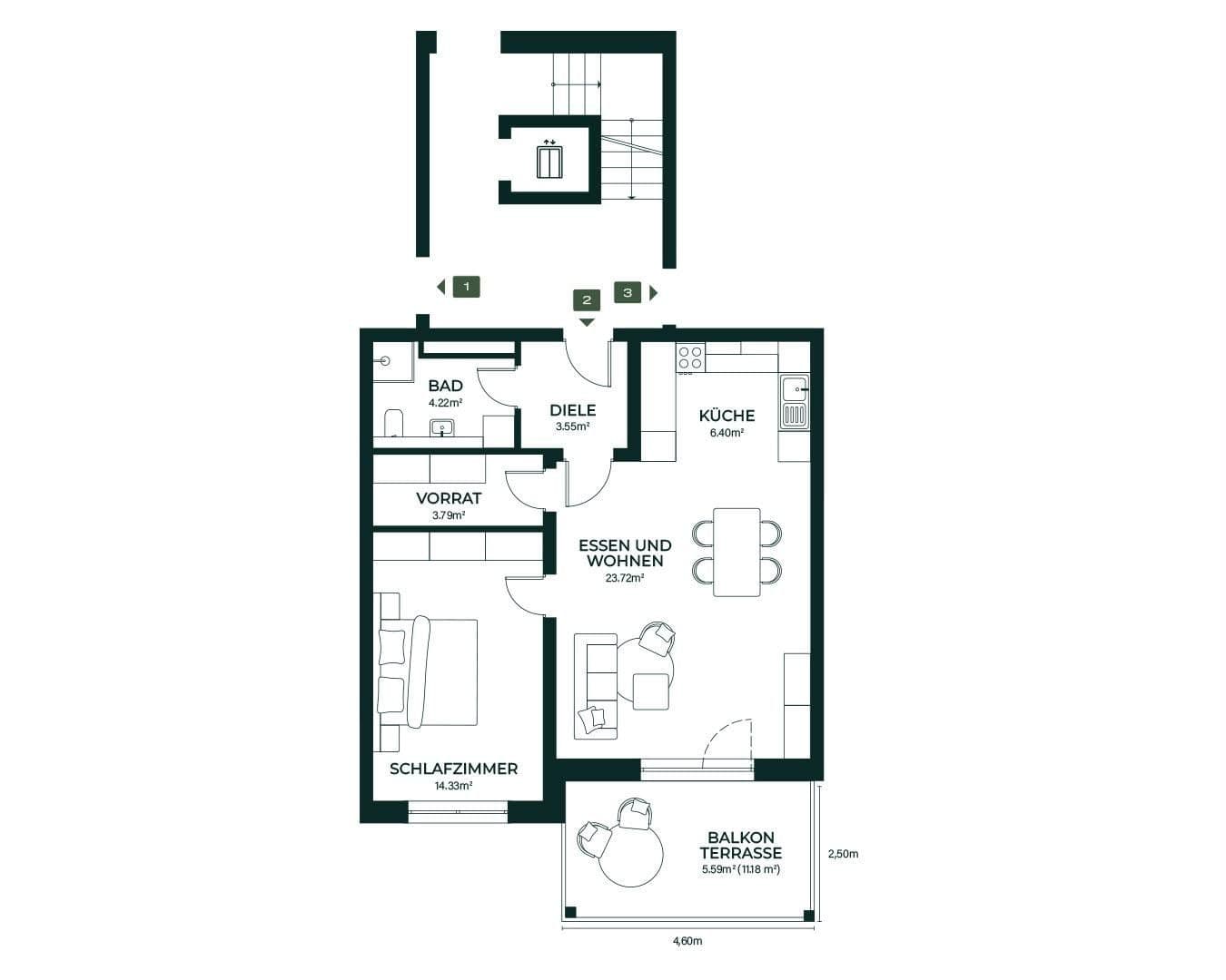 Prodej bytu 2+1 62 m², Oelsnitzerstr. 67, Gattendorf, Bavorsko Prodej bytu 2+1 62 m², Oelsnitzerstr. 67, Gattendorf, Bavorsko