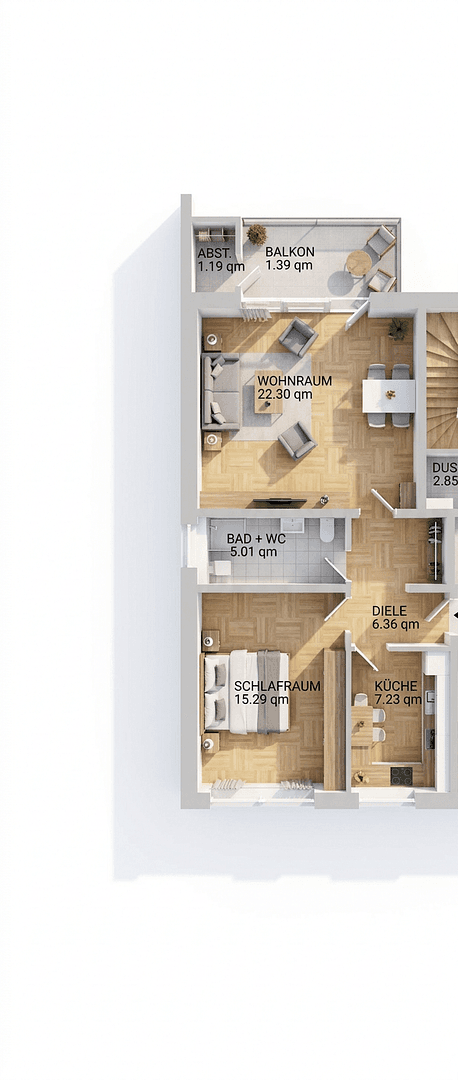 Pronájem bytu 2+1 59 m², Gartenstraße 73, Mönchengladbach, Severní Porýní-Vestfálsko Pronájem bytu 2+1 59 m², Gartenstraße 73, Mönchengladbach, Severní Porýní-Vestfálsko