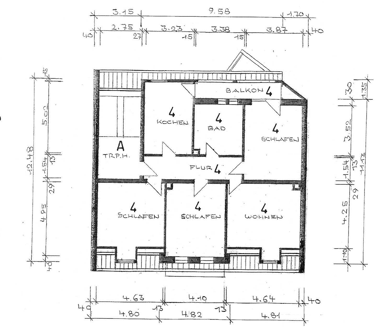 Pronájem bytu 4+1 126 m², Fröhnstraße 61, Pirmasens, Porýní-Falc Pronájem bytu 4+1 126 m², Fröhnstraße 61, Pirmasens, Porýní-Falc