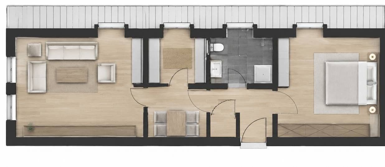 Pronájem bytu 2+kk 53 m², Ulm-Söflingen, Bádensko-Württembersko Pronájem bytu 2+kk 53 m², Ulm-Söflingen, Bádensko-Württembersko