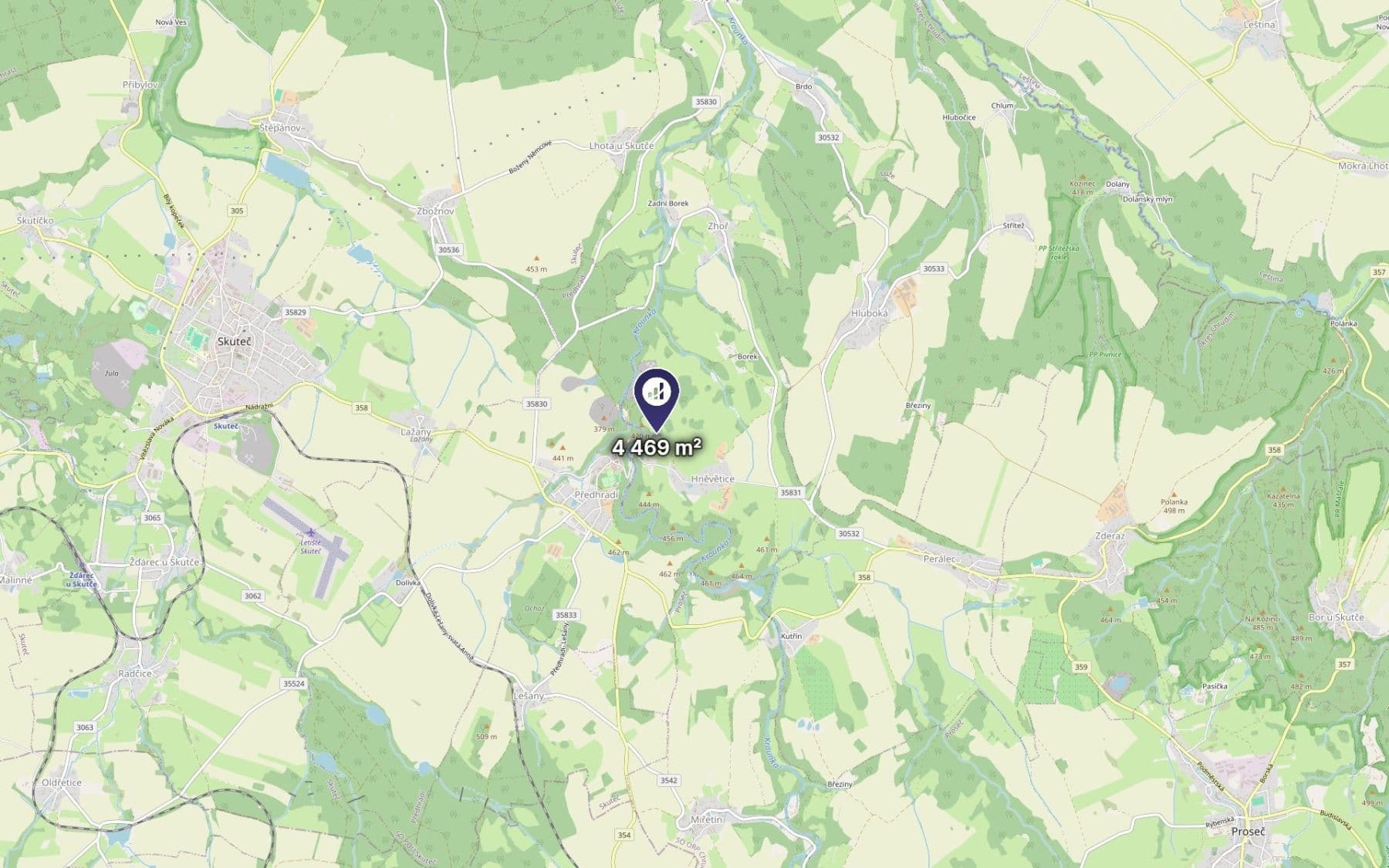 Prodej pozemku 1.117 m², Skuteč, Pardubický kraj Prodej pozemku 1.117 m², Skuteč, Pardubický kraj