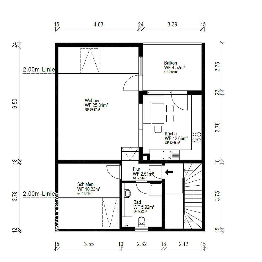 Prodej bytu 2+1 62 m², Alte Chaussee, Erfurt, Durynsko Prodej bytu 2+1 62 m², Alte Chaussee, Erfurt, Durynsko