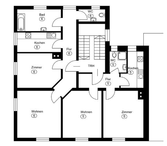 Pronájem bytu 2+1 58 m², Ebnerstraße 44, Augsburg, Bavorsko Pronájem bytu 2+1 58 m², Ebnerstraße 44, Augsburg, Bavorsko