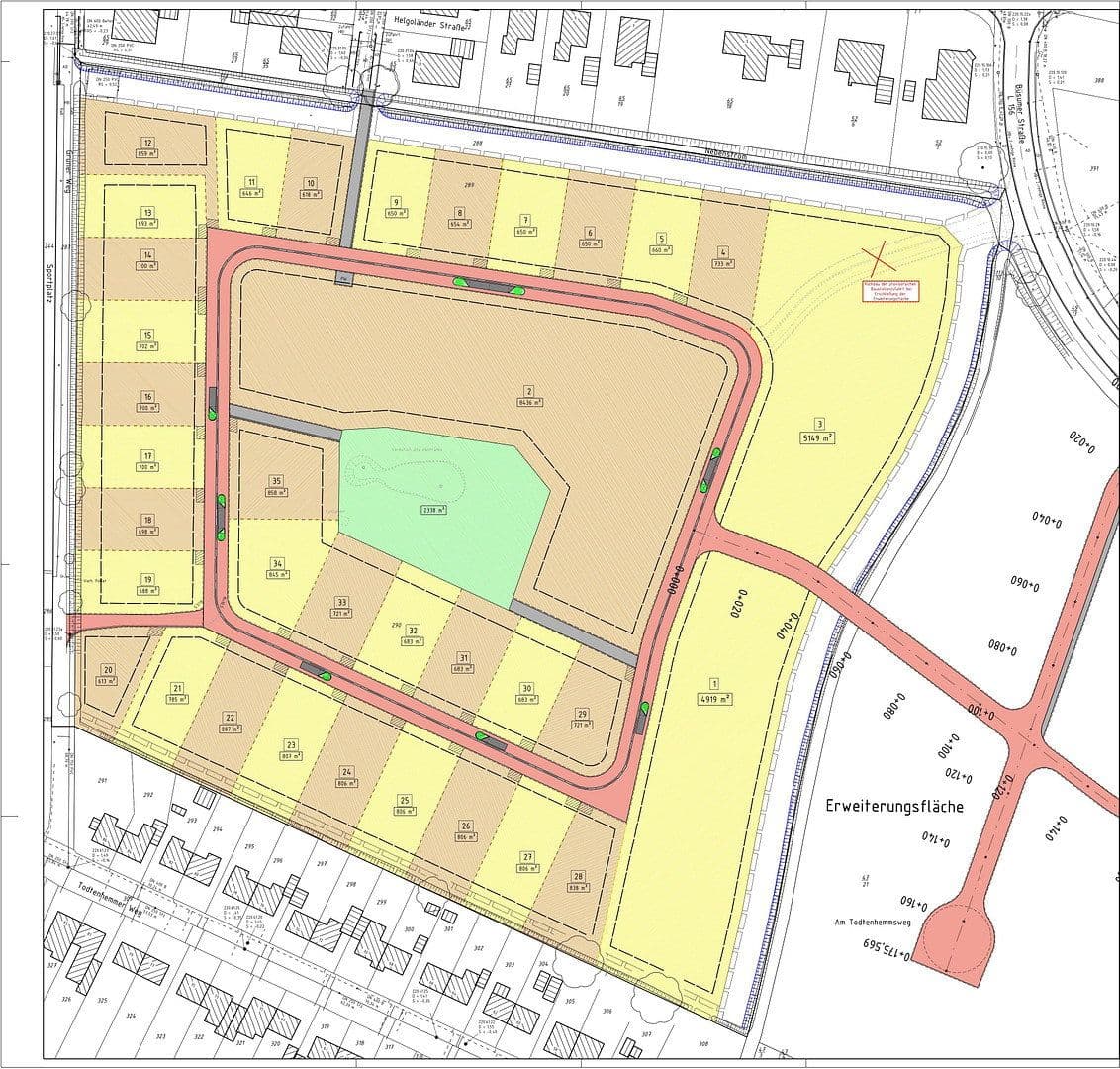 Prodej pozemku 785 m², Sylter Ring, Wesselburen, Šlesvicko-Holštýnsko Prodej pozemku 785 m², Sylter Ring, Wesselburen, Šlesvicko-Holštýnsko