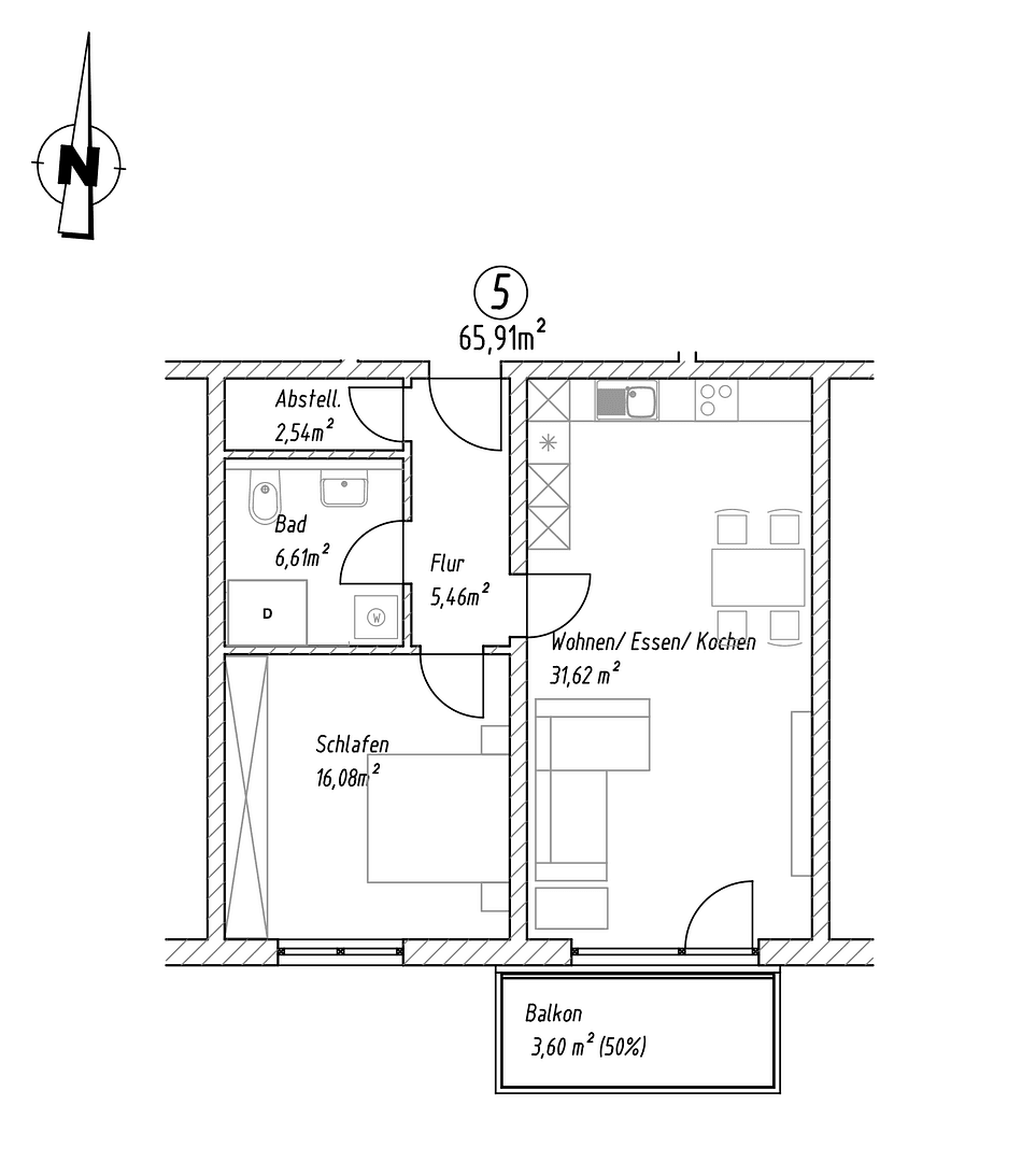 Pronájem bytu 2+1 66 m², Haupstraße 39, Unterdietfurt, Bavorsko Pronájem bytu 2+1 66 m², Haupstraße 39, Unterdietfurt, Bavorsko