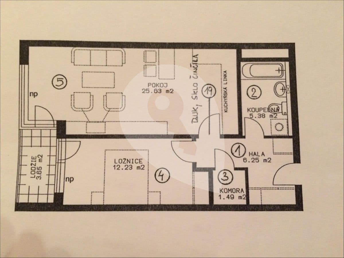 Prodej bytu 2+kk 55 m², Podkovářská, Praha, Praha Prodej bytu 2+kk 55 m², Podkovářská, Praha, Praha