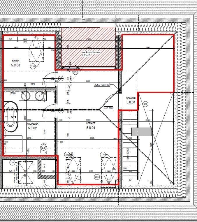 Pronájem bytu 4+kk 151 m², Čiklova, Praha, Praha Pronájem bytu 4+kk 151 m², Čiklova, Praha, Praha