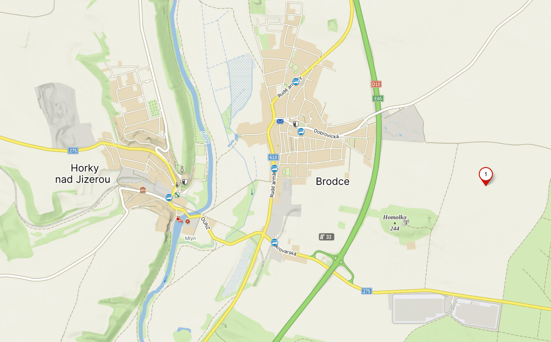 Prodej pozemku 9.906 m², Brodce, Středočeský kraj Prodej pozemku 9.906 m², Brodce, Středočeský kraj