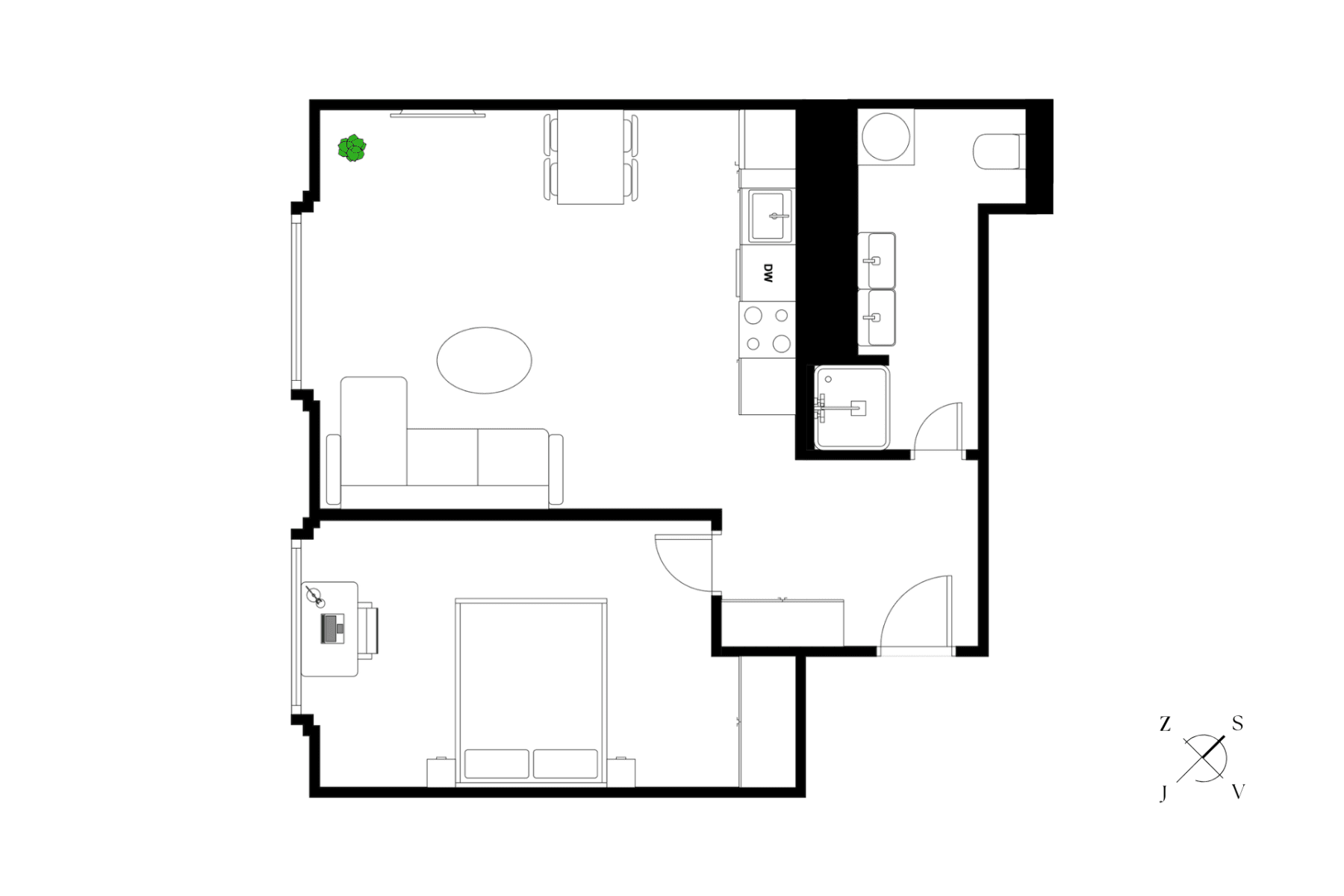 Prodej bytu 2+kk 48 m², Kodaňská, Praha, Praha Prodej bytu 2+kk 48 m², Kodaňská, Praha, Praha