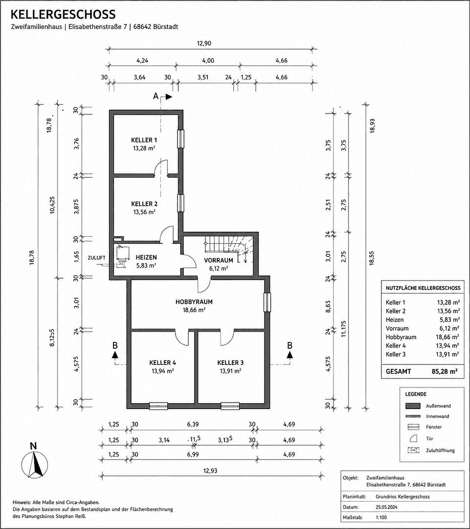 Prodej domu 187 m², pozemek 250 m², Elisabethenstraße 7, Bürstadt, Hessen Prodej domu 187 m², pozemek 250 m², Elisabethenstraße 7, Bürstadt, Hessen