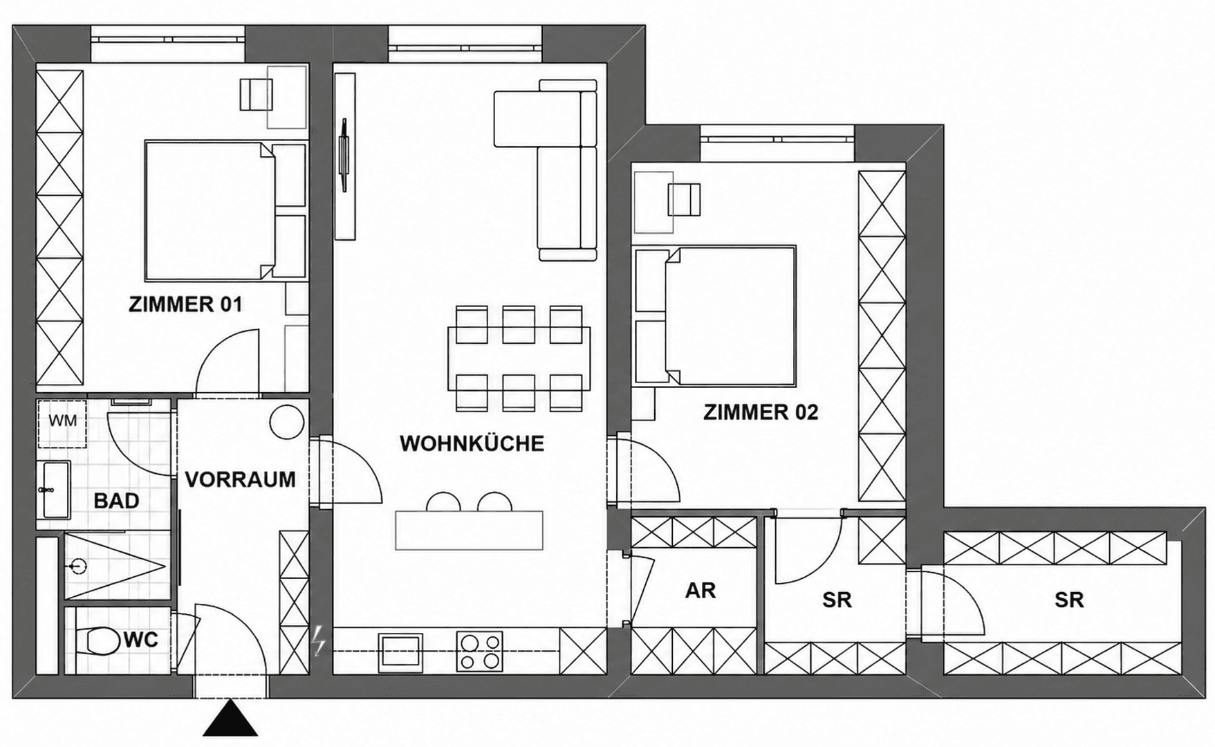 Prodej bytu 3+kk 83 m², Gudrunstraße 114, Wien, Wien Prodej bytu 3+kk 83 m², Gudrunstraße 114, Wien, Wien