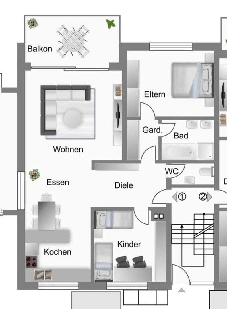 Pronájem bytu 3+kk 98 m², Böblingen, Bádensko-Württembersko Pronájem bytu 3+kk 98 m², Böblingen, Bádensko-Württembersko