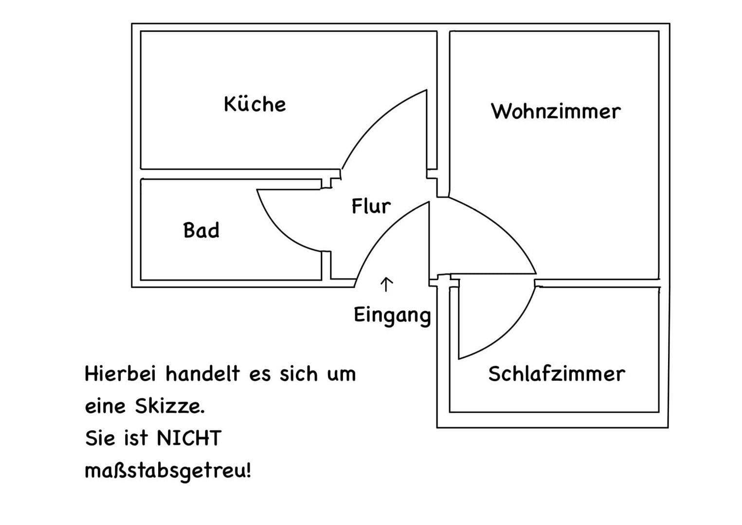Pronájem bytu 2+1 51 m², Zewener Straße 14, Trier, Porýní-Falc Pronájem bytu 2+1 51 m², Zewener Straße 14, Trier, Porýní-Falc