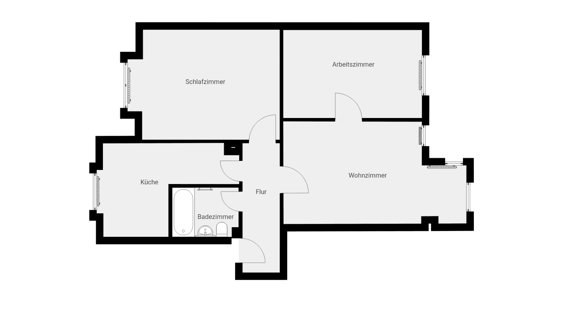 Pronájem bytu 3+1 71 m², Jungstraße 10, Wuppertal, Severní Porýní-Vestfálsko Pronájem bytu 3+1 71 m², Jungstraße 10, Wuppertal, Severní Porýní-Vestfálsko