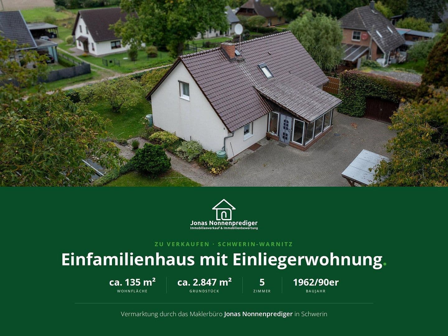 Prodej domu 135 m², pozemek 2.847 m², Trebbower Straße 8, Schwerin, Mecklenburg-Vorpommern Prodej domu 135 m², pozemek 2.847 m², Trebbower Straße 8, Schwerin, Mecklenburg-Vorpommern