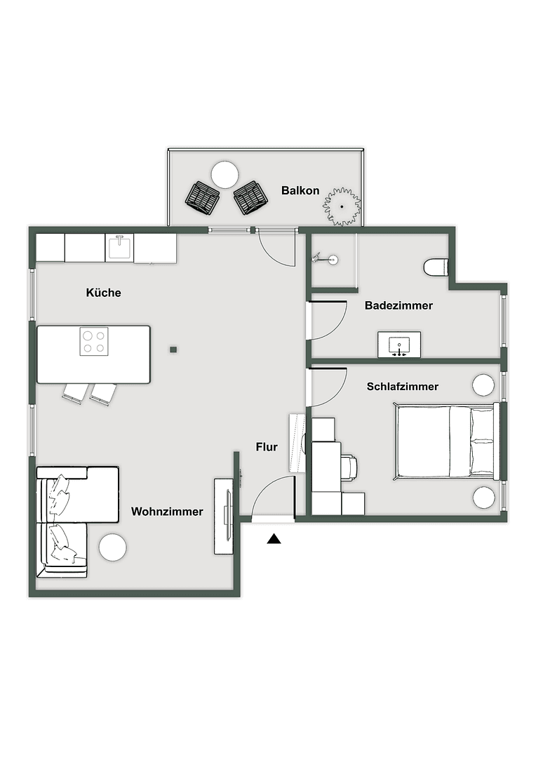 Pronájem bytu 2+1 65 m², Nelkenweg 10, Freising, Bavorsko Pronájem bytu 2+1 65 m², Nelkenweg 10, Freising, Bavorsko