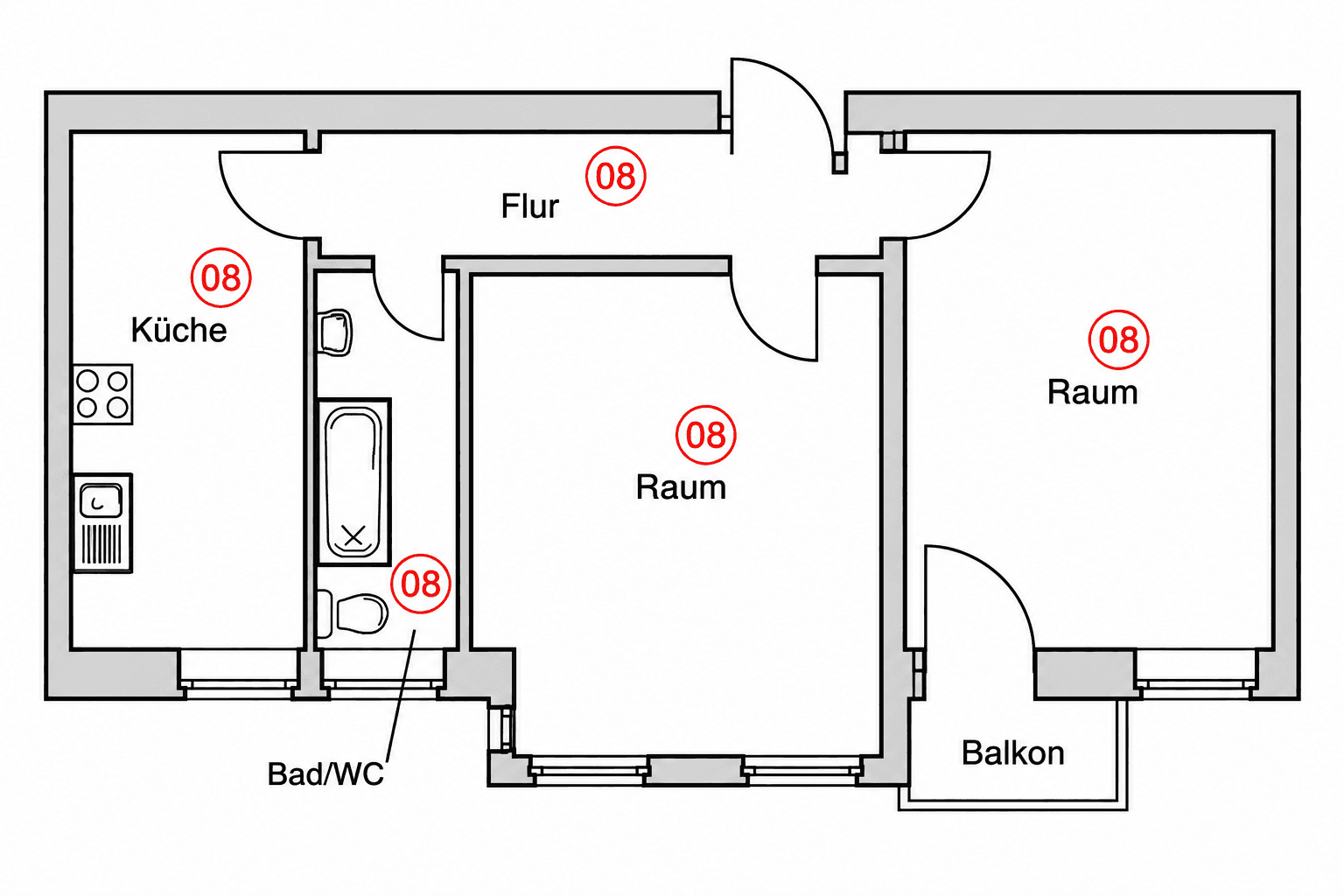 Prodej bytu 2+1 64 m², Plönzeile, Berlin, Berlín Prodej bytu 2+1 64 m², Plönzeile, Berlin, Berlín