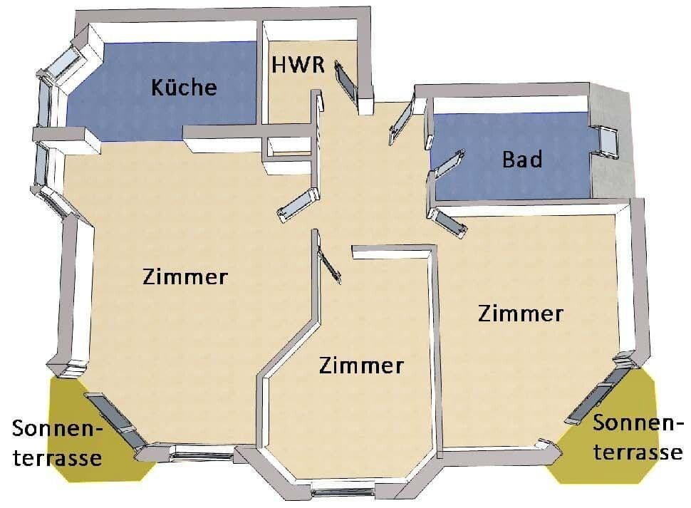 Prodej bytu 3+1 92 m², Münsinger Straße 4, Berlin, Berlín Prodej bytu 3+1 92 m², Münsinger Straße 4, Berlin, Berlín