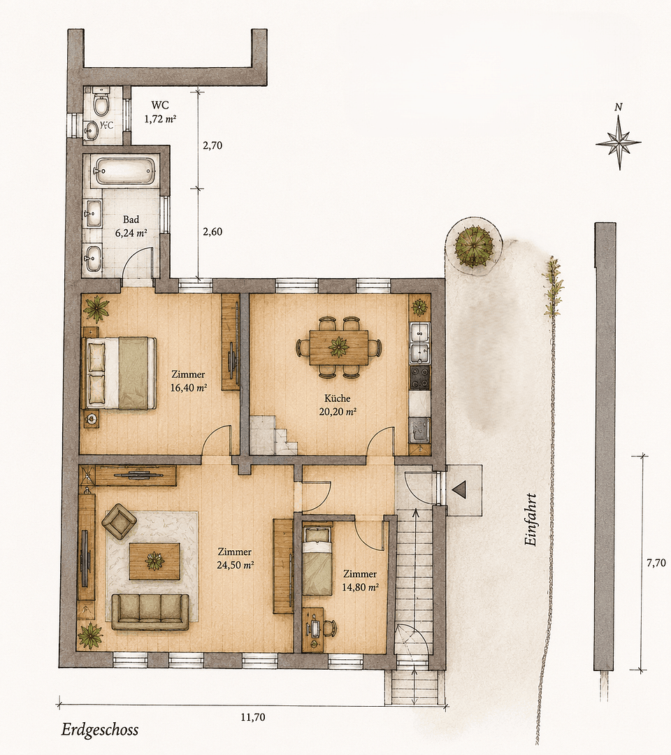 Prodej domu 110 m², pozemek 532 m², Heidelberg-Handschuhsheim, Bádensko-Württembersko Prodej domu 110 m², pozemek 532 m², Heidelberg-Handschuhsheim, Bádensko-Württembersko