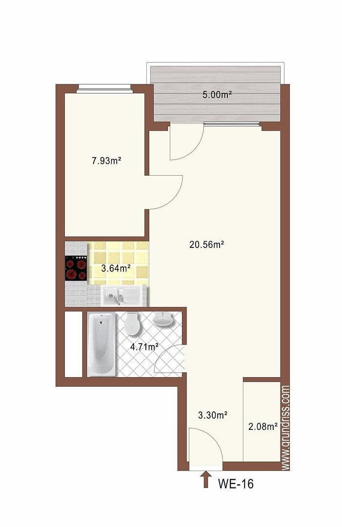 Prodej bytu 2+1 45 m², Wismar, Mecklenburg-Vorpommern Prodej bytu 2+1 45 m², Wismar, Mecklenburg-Vorpommern