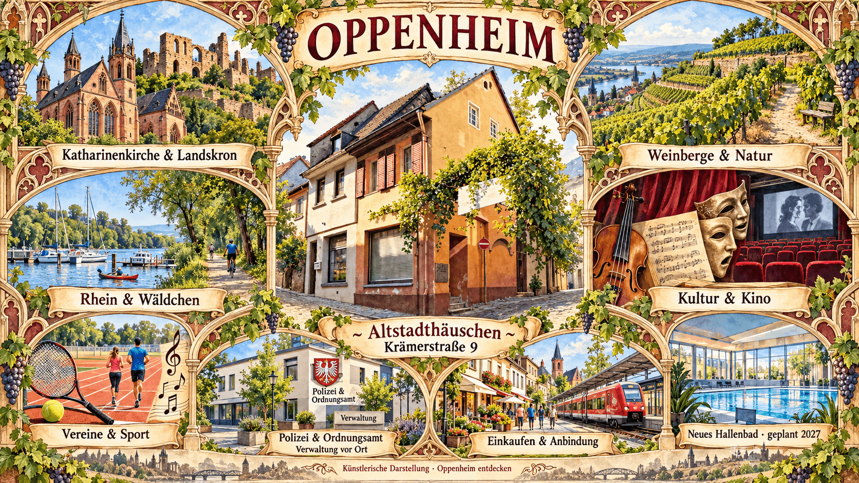 Pronájem bytu 2+1 58 m², Krämerstraße 9, Oppenheim, Porýní-Falc Pronájem bytu 2+1 58 m², Krämerstraße 9, Oppenheim, Porýní-Falc