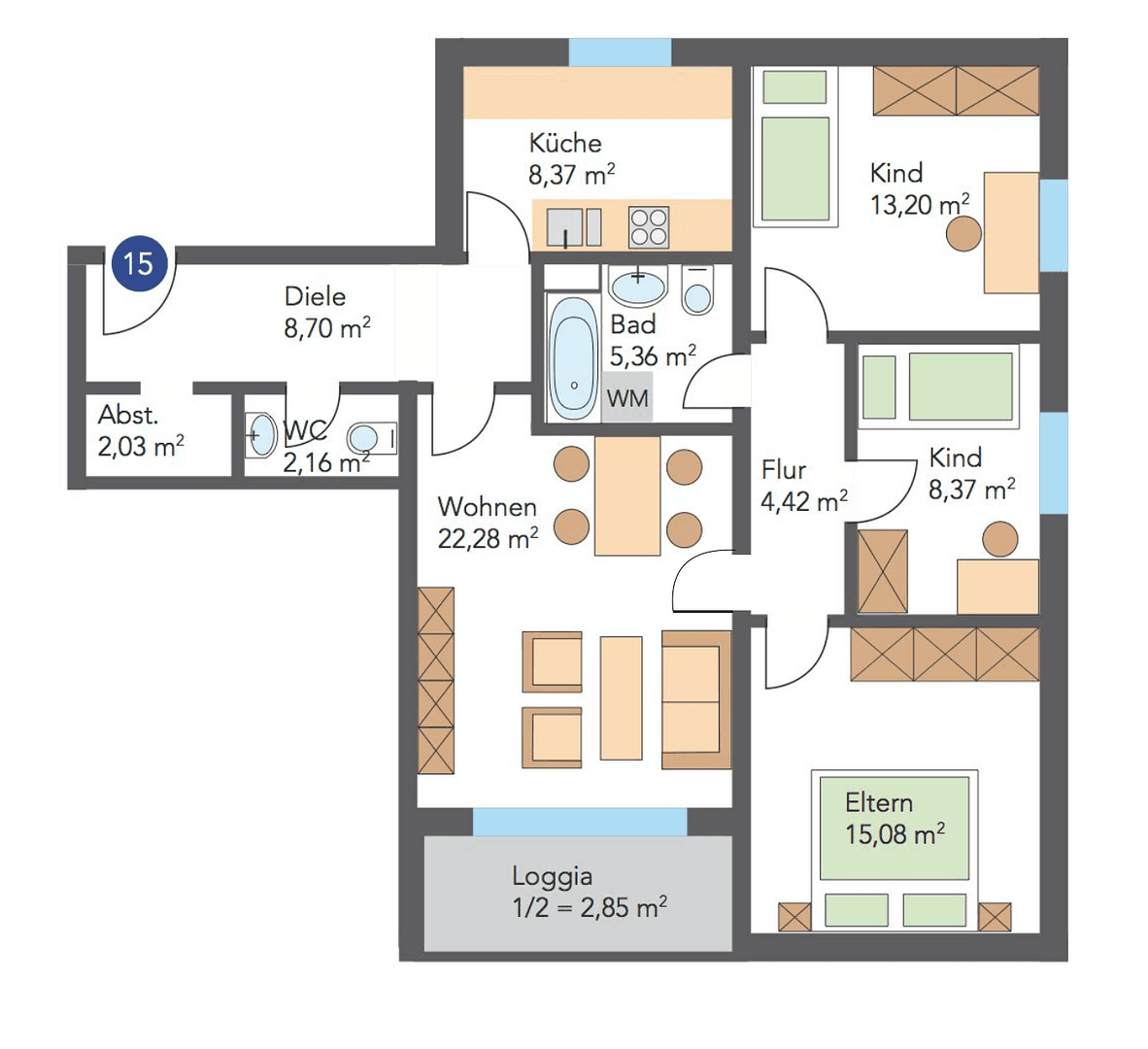 Pronájem bytu 4+1 91 m², Dr.-Wachler-Weg 37, Goslar, Dolní Sasko Pronájem bytu 4+1 91 m², Dr.-Wachler-Weg 37, Goslar, Dolní Sasko