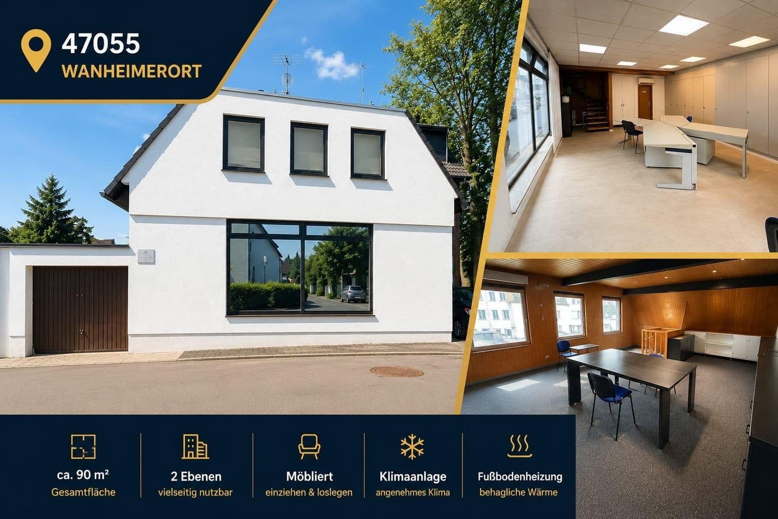 Pronájem kanceláře 90 m², Duisburg, Severní Porýní-Vestfálsko Pronájem kanceláře 90 m², Duisburg, Severní Porýní-Vestfálsko