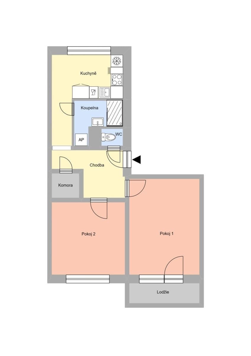 Pronájem bytu 2+1 52 m², Třanovského, Frýdek-Místek, Moravskoslezský kraj Pronájem bytu 2+1 52 m², Třanovského, Frýdek-Místek, Moravskoslezský kraj