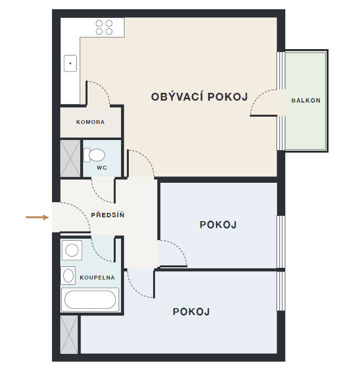 Prodej bytu 3+kk 67 m², Chlebovická, Praha, Praha Prodej bytu 3+kk 67 m², Chlebovická, Praha, Praha