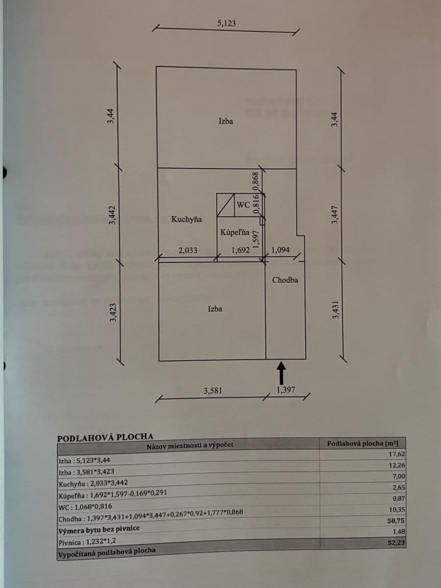 Pronájem bytu 2+1 52 m², Medveďovej, Petržalka, Bratislavský kraj Pronájem bytu 2+1 52 m², Medveďovej, Petržalka, Bratislavský kraj